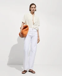 Mango Women's Short Sleeve Shirt