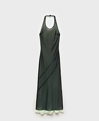 Mango Women's Semi-Transparent Combination Dress