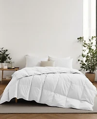 Unikome Lightweight White Goose Down Feather Fiber Comforter, California King