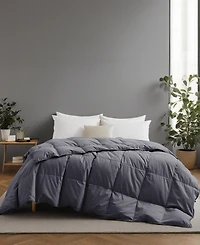 Unikome Lightweight White Goose Down Feather Fiber Comforter