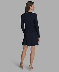 Bcbg Women's Textured-Knit Cropped Cardigan