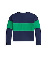 Polo Ralph Lauren Big Girls Us Open Cotton Boxy Rugby Shirt