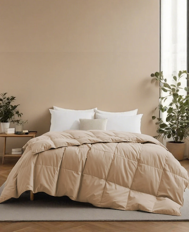 Unikome Lightweight White Goose Down Feather Fiber Comforter, California King