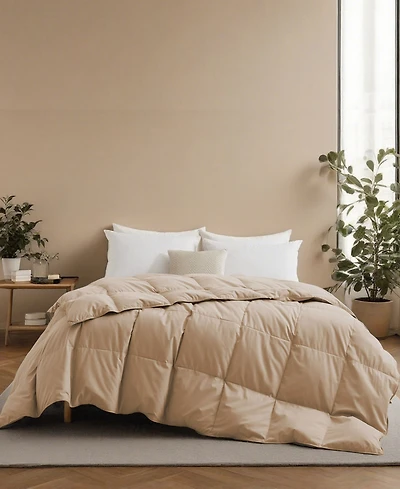 Unikome Lightweight White Goose Down Feather Fiber Comforter, California King