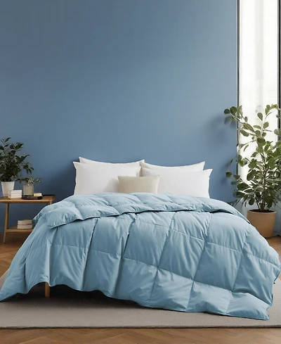 Unikome Lightweight White Goose Down Feather Fiber Comforter