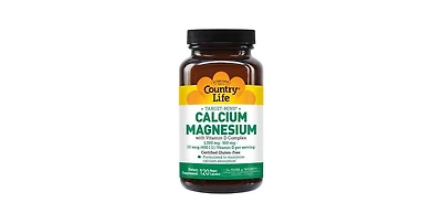 Country Life CalciumNo ChangeMagnesium With Vitamin D Complex, 1000mg / 500 mg, 120 Capsules (400 I.u)