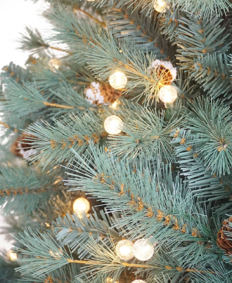 Puleo 7.5 ft. Pre-Lit Hampton Spruce Artificial Christmas Tree