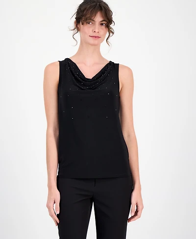 Anne Klein Women's Embellished Cowl-Neck Tank