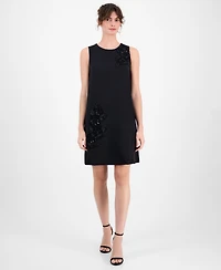 Anne Klein Women's Embellished Sleeveless Shift Dress