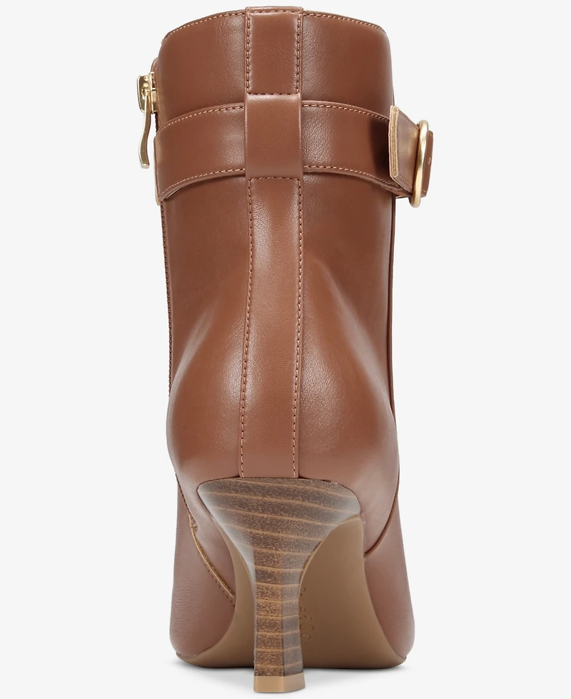 Macy's Women's Belt Almond Toe Booties