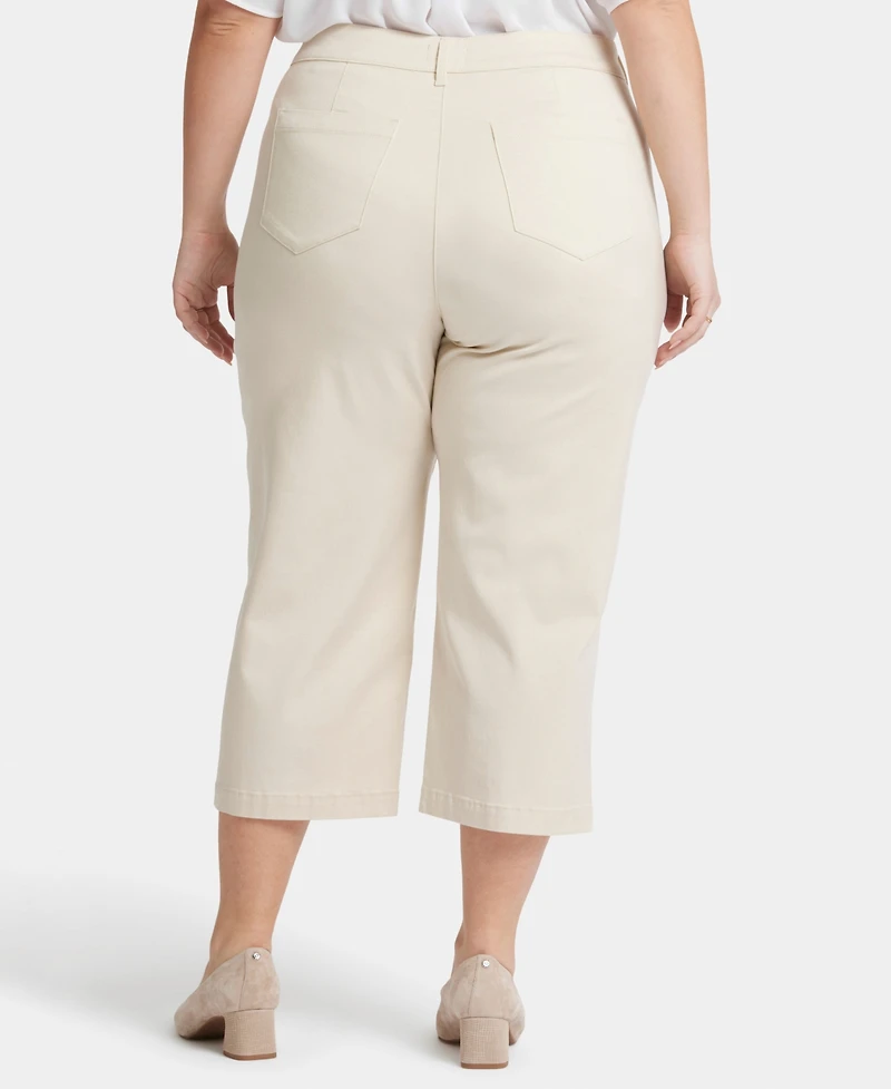 Nydj Plus Utility Relaxed Straight Leg Pants