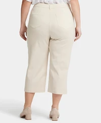 Nydj Plus Utility Relaxed Straight Leg Pants