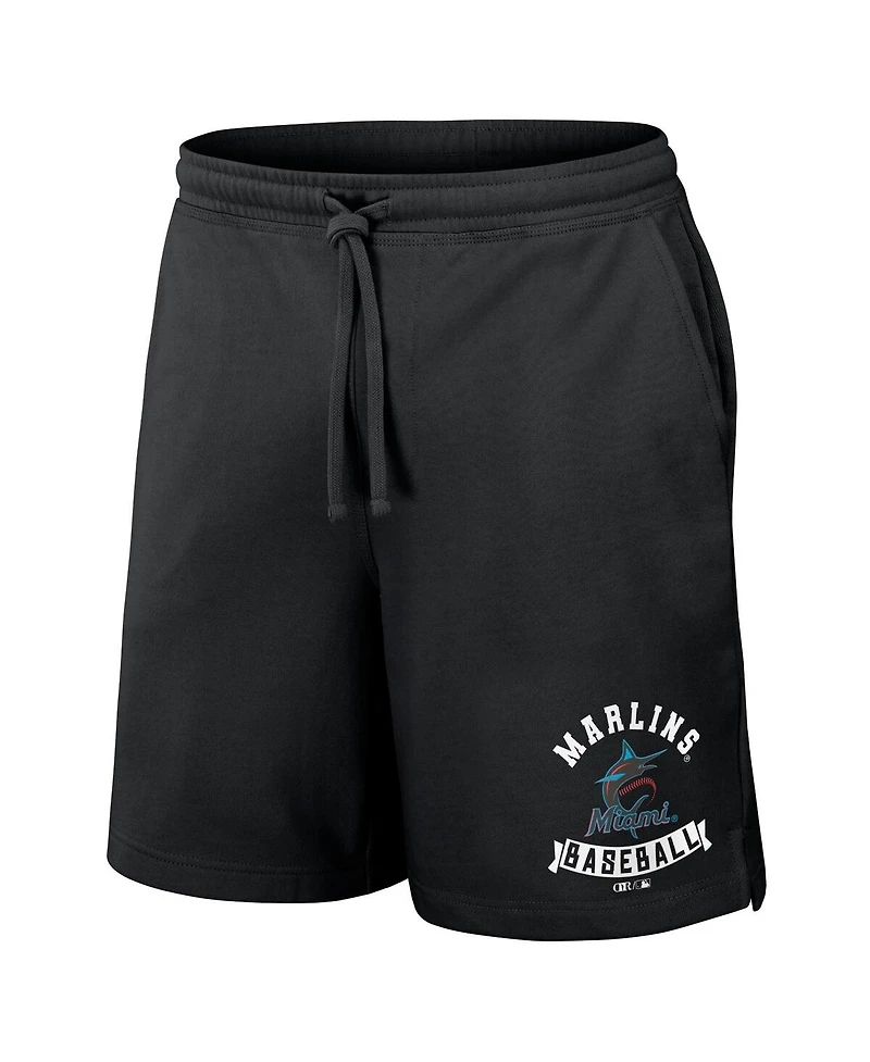 Darius Rucker Collection by Fanatics Men's Black Miami Marlins Team Color Shorts