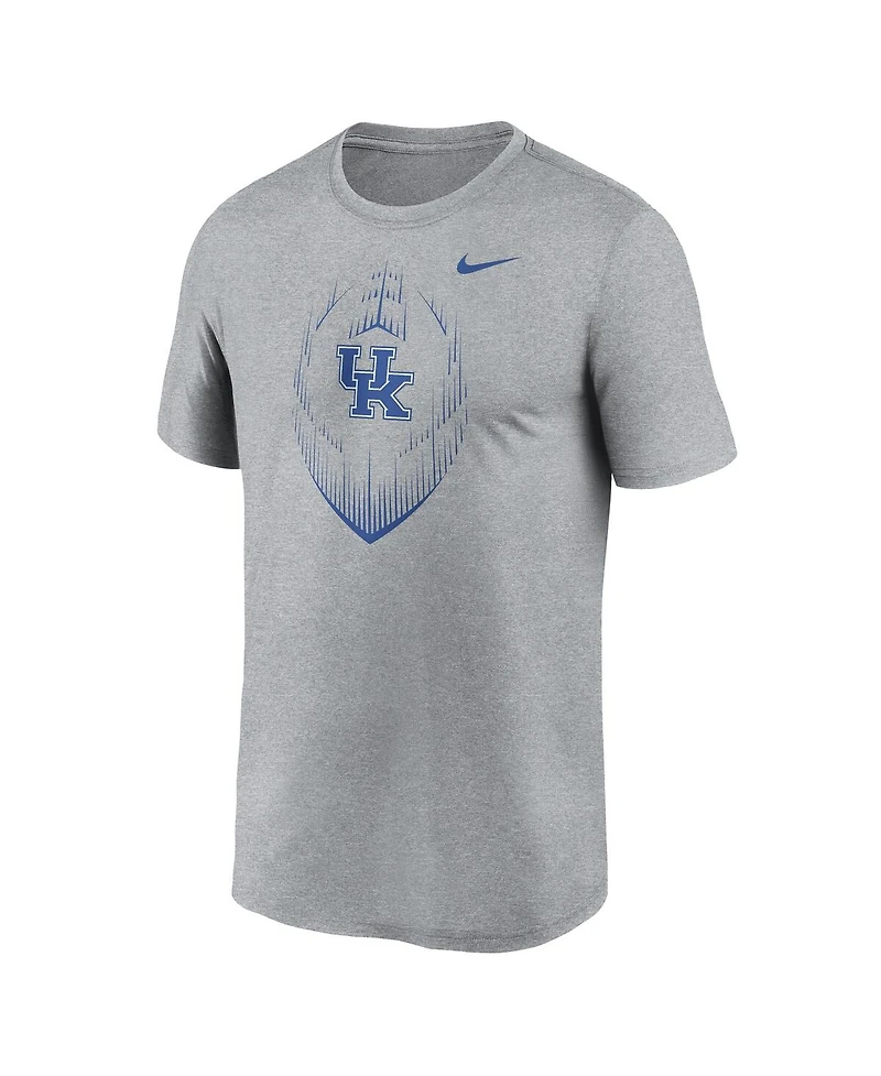 Nike Men's Heather Gray Kentucky Wildcats Primetime Legend Icon Performance T-Shirt