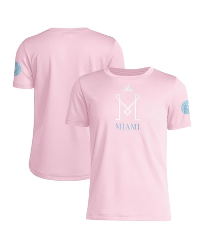 Adidas Big Boys and Girls Pink Inter Miami Cf 2025 Archive Collection T-Shirt