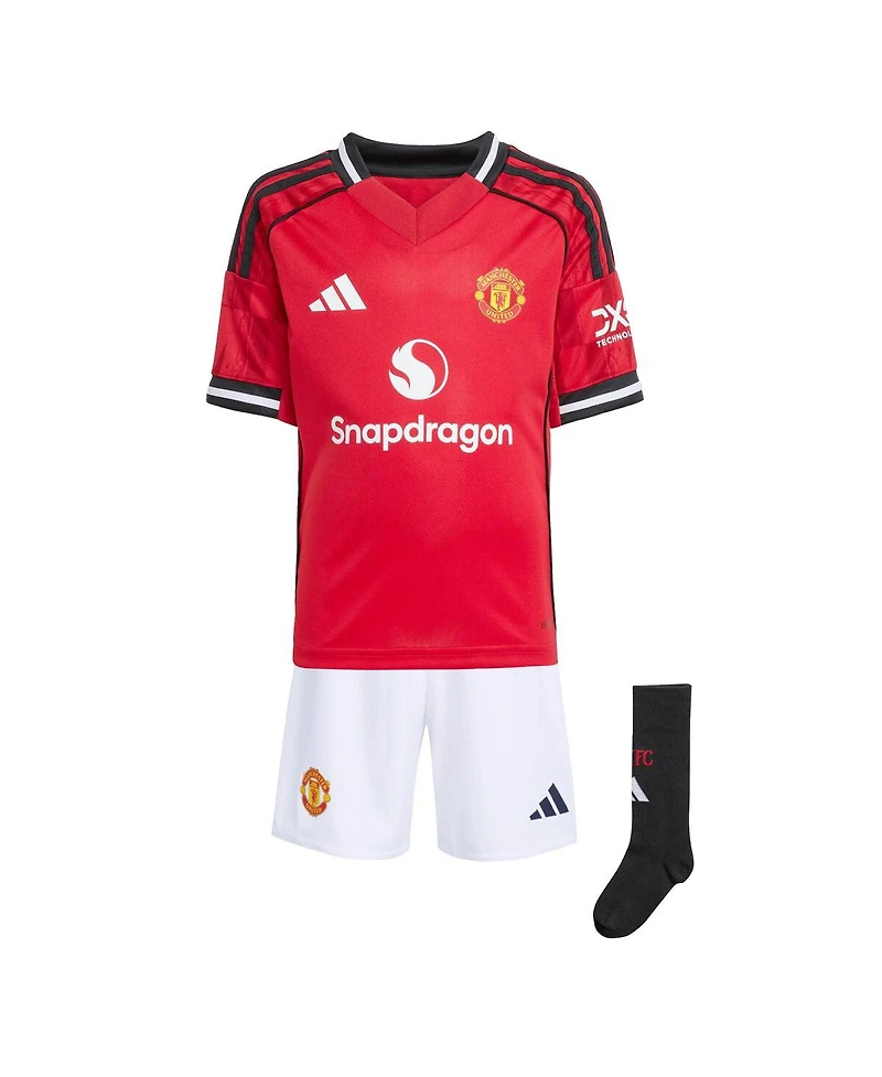 Adidas Toddler Red Manchester United 2025/26 Mini Kit