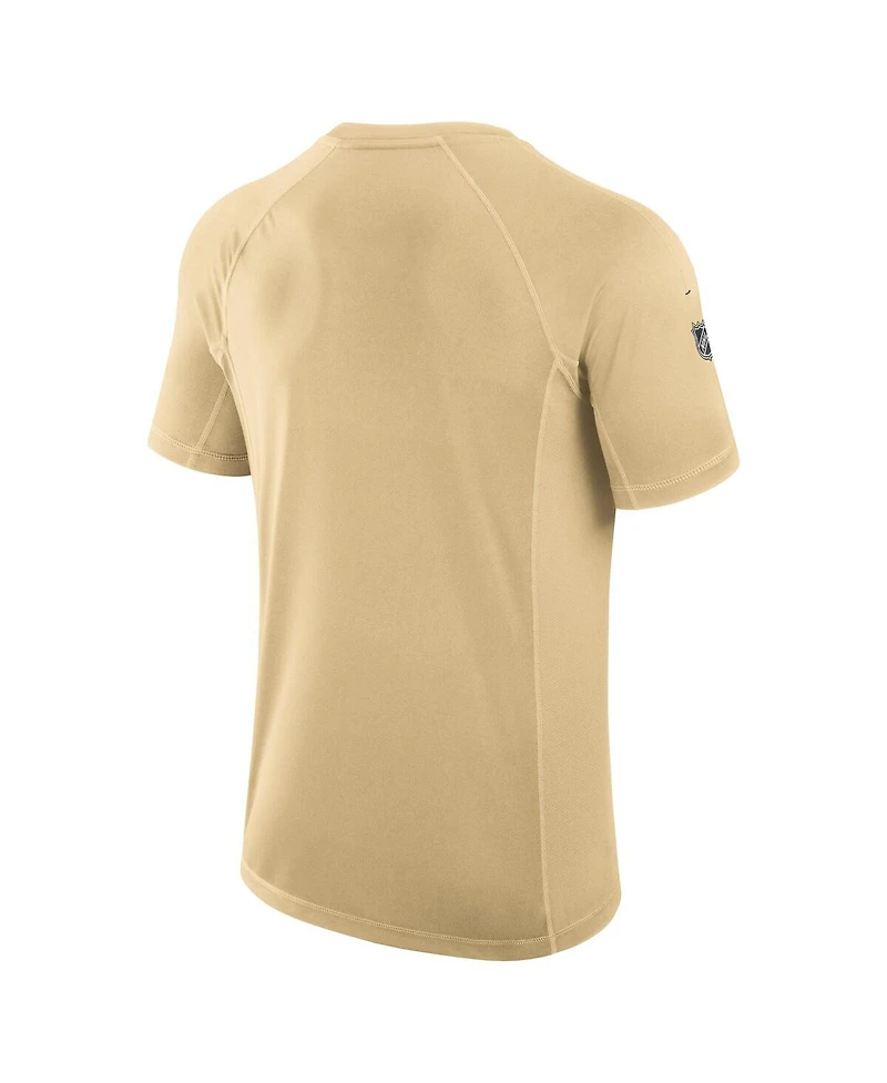 Fanatics Men's Gold Vegas Golden Knights Authentic Pro Rink Tech T-Shirt