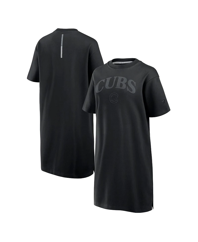 Fanatics Women's Black Chicago Cubs Elements Cotton Dress