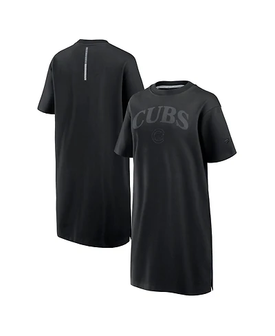 Fanatics Women's Black Chicago Cubs Elements Cotton Dress