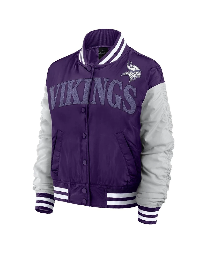 Fanatics Women's Purple Minnesota Vikings Elements Wave Full-Snap Jacket