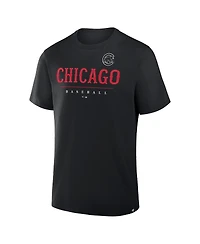 Fanatics Men's Black Chicago Cubs Color Pop Legacy Clubhouse T-Shirt