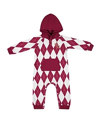 Colosseum Baby Boys and Girls Garnet Florida State Seminoles the Dealio Hoodie Romper