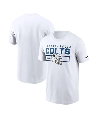 Nike Men's White Indianapolis Colts Primetime Helmet Essential T-Shirt