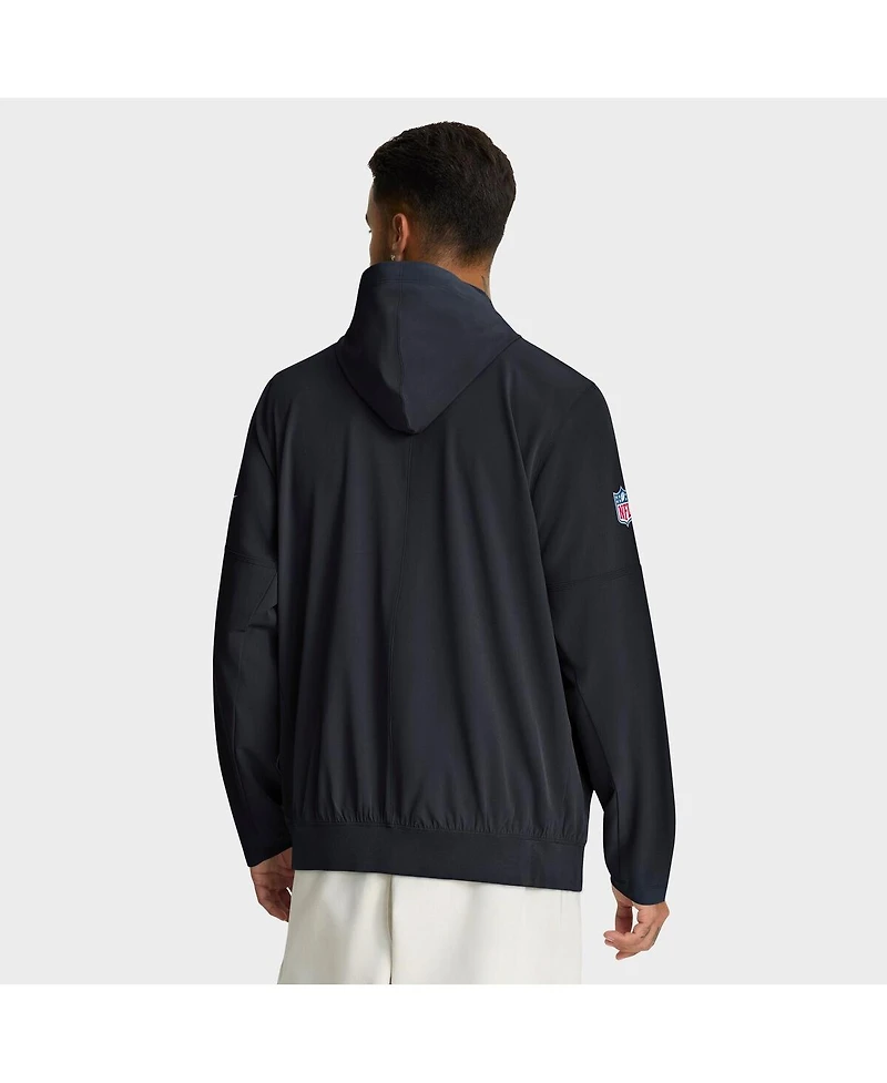 Nike Men's Navy Houston Texans Sideline Alt Pack Anorak Half-Zip Hoodie Jacket