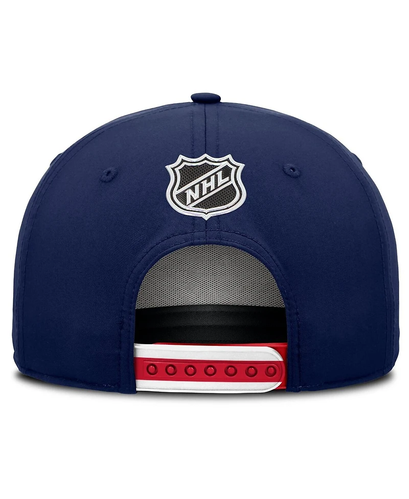 Fanatics Men's Navy New York Rangers 2025 Nhl Draft Authentic Pro On-Stage Podium A-Frame Adjustable Hat
