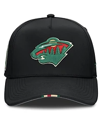 Fanatics Men's Black Minnesota Wild 2025 Nhl Draft Authentic Pro On-Stage Podium A-Frame Adjustable Hat