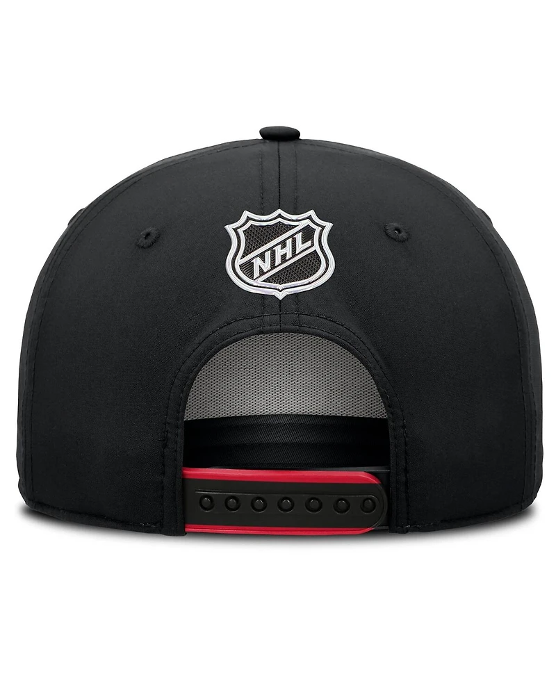 Fanatics Men's Black Ottawa Senators 2025 Nhl Draft Authentic Pro On-Stage Podium A-Frame Adjustable Hat