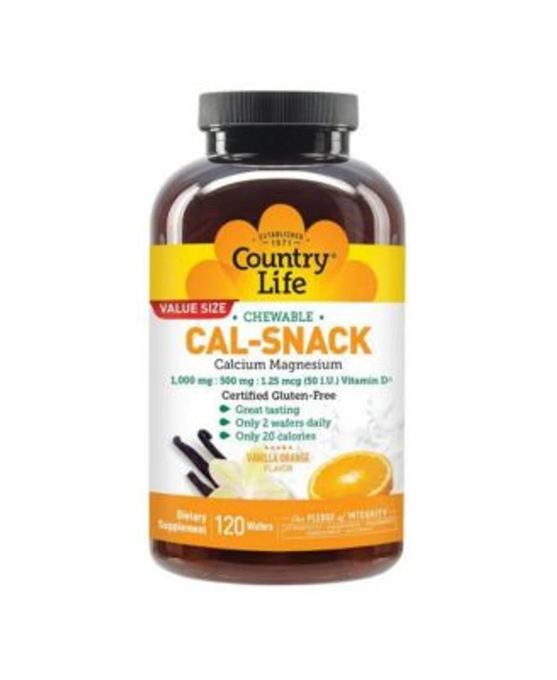 Country Life Calcium With Magnesium Wafers 120 Wafers