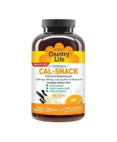 Country Life Calcium With Magnesium Wafers 120 Wafers