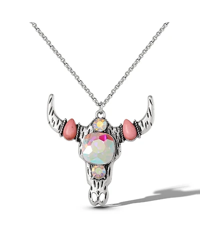 Jessica Simpson Layered Southwestern Horn Pendant and Beaded Necklace Set