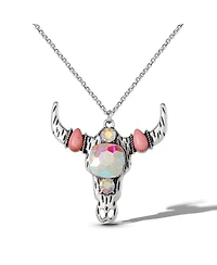 Jessica Simpson Layered Southwestern Horn Pendant and Beaded Necklace Set