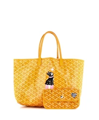 Pre-Owned Goyard Pm Saint Louis Tote Printed Coated Canvas