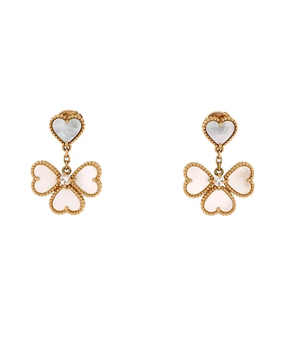 Pre-Owned Van Cleef & Arpels Sweet Alhambra Effeuillage Heart Earrings