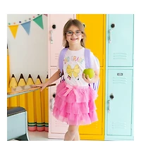 Sweet Wink Toddler Girls Second Grade Pencil Bow Short Sleeve T-Shirt