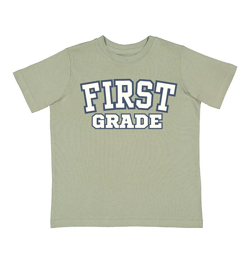Sweet Wink Little and Big Boys First Grade Varsity Short Sleeve T-Shirt