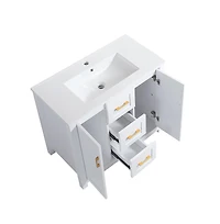 Casainc 36" Bathroom Vanity with Sink, 2 Soft-Close Doors & Drawers, Functional Storage Solution