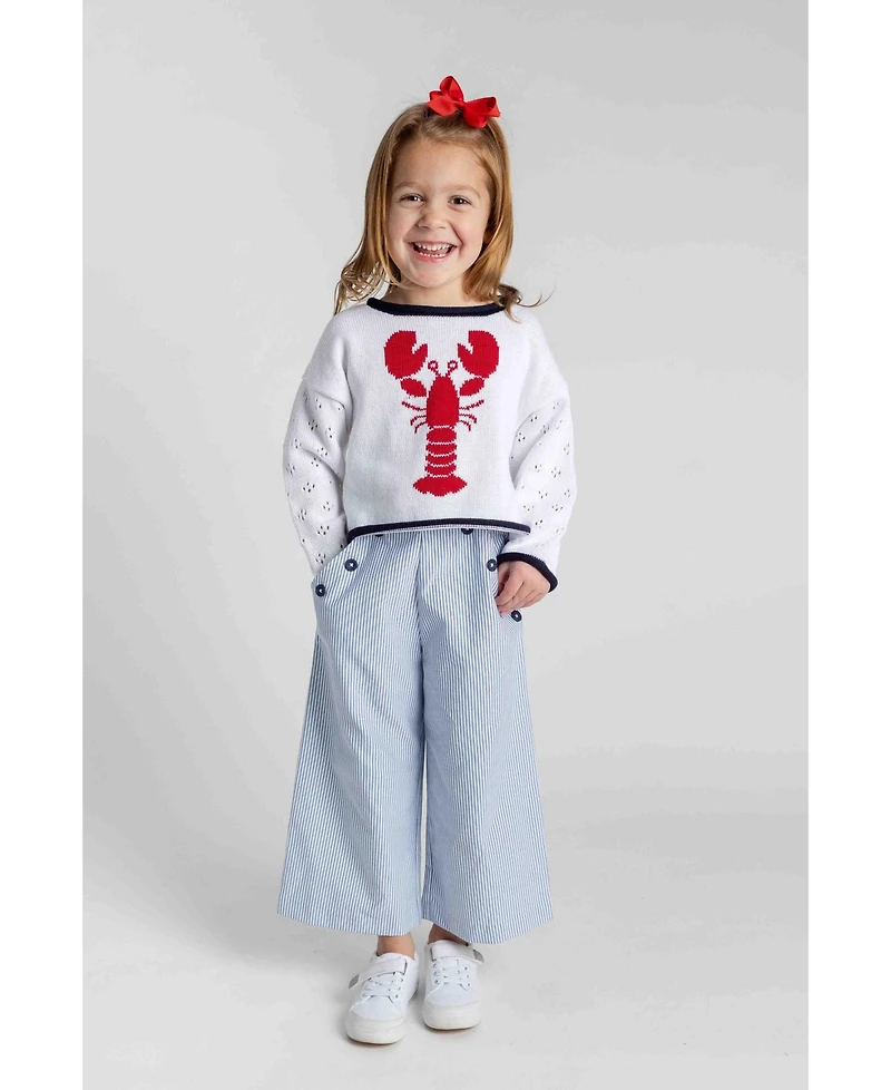 Florence Eiseman Toddler Girls Stripe Button Front Pants