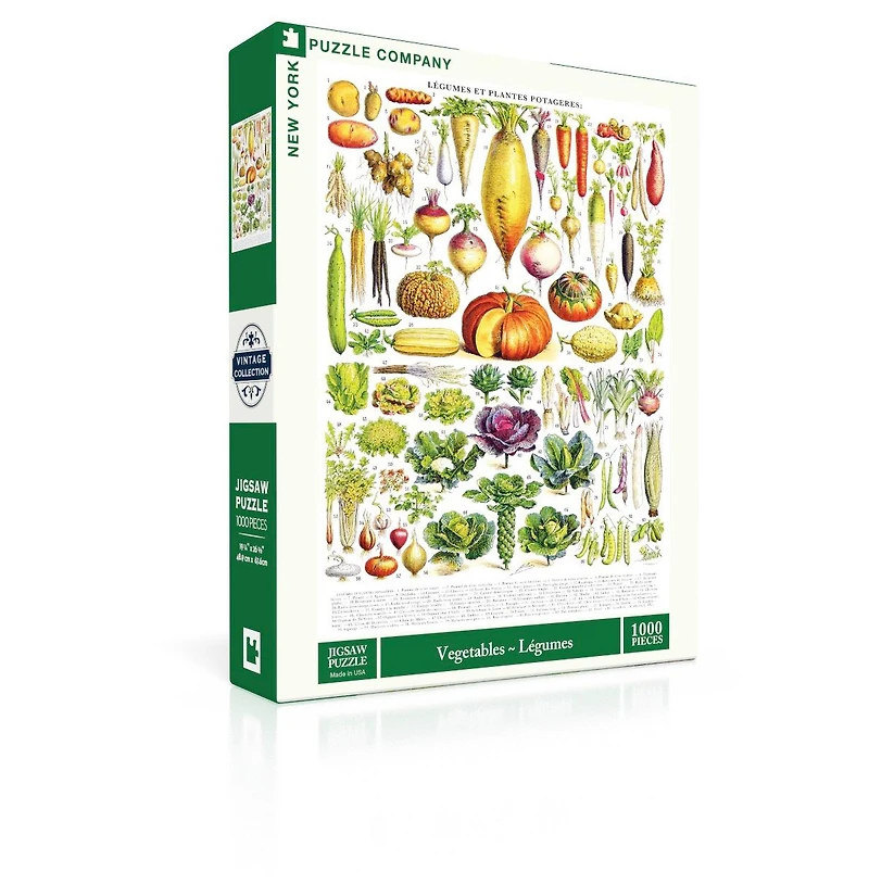 New York Puzzle Company Vegetables Legumes 1000 Piece Puzzle