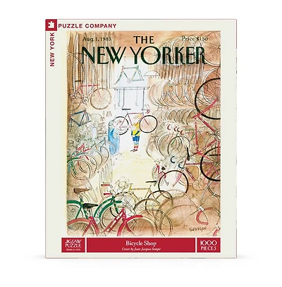 New York Puzzle Company Bicycle Shop 1000 Piece Puzzle