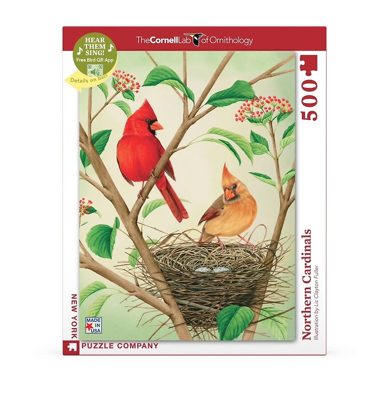 New York Puzzle Company Northern Cardinals 500 Piece Puzzle