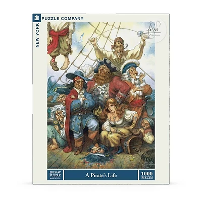 New York Puzzle Company A Pirate's Life 1000 Piece Puzzle