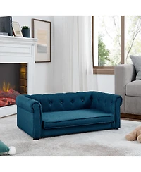 Streamdale Furniture Elegant Elevated Dog Bed - Blue