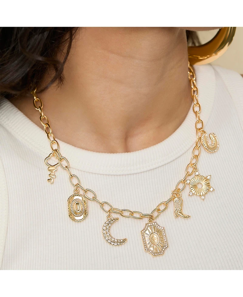 Jessica Simpson Starburst Charm Necklace