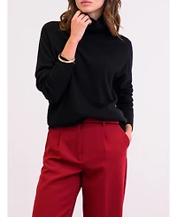 Celtic & Co. Women's Geelong Wool Slouch Turtleneck Sweater