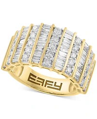 Effy Diamond Round & Baguette Multirow Statement Ring (1-7/8 ct. t.w.) in 14k Gold