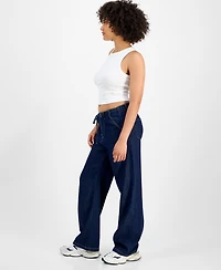 Indigo Rein Juniors' Wide-Leg Lightweight Jeans